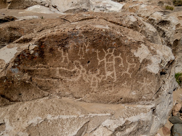 First of several petroglyphs