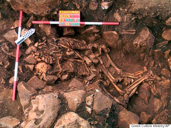 Neolithic Couple in Love at Death