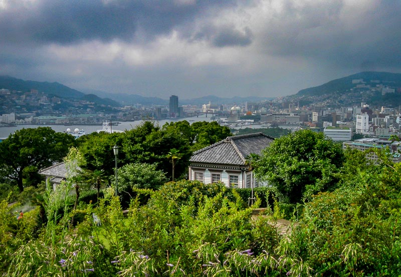 Threatening clouds at Glover Garden, Nagasaki