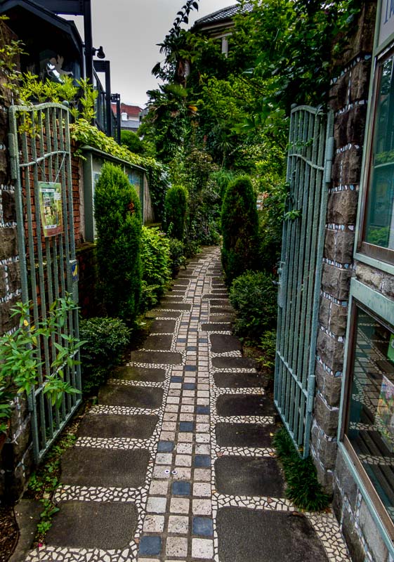 Enticing courtyard near Glover Garden, Nagasaki