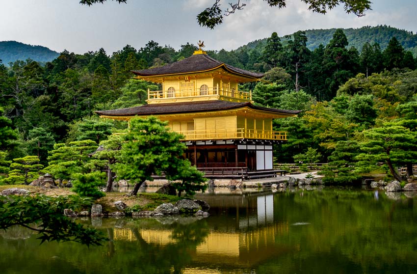 One last photograph of the Golden Pavilion - Kyoto, Japan