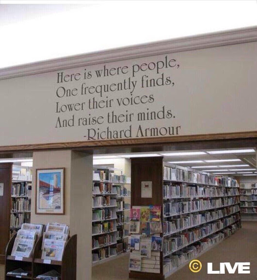 Richard Armour quote - raise minds in libraries
