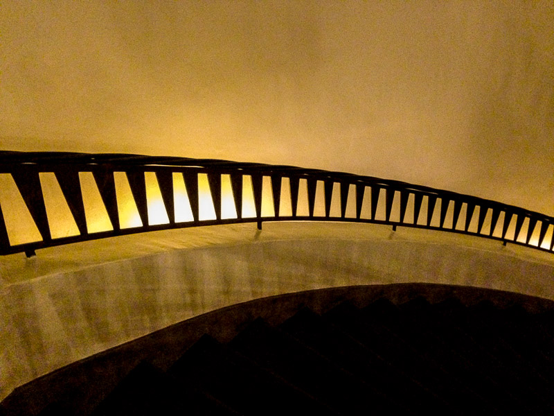 The spirial staircase at The Different Pointe of View Restaurant, Phoenix, AZ