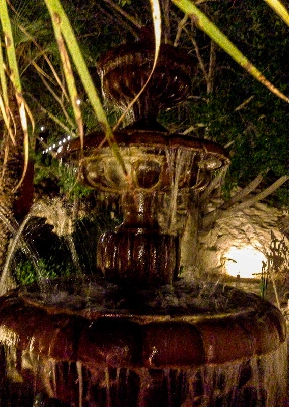 The tranquil fountains at The Different Pointe of View Restaurant, Phoenix, AZ