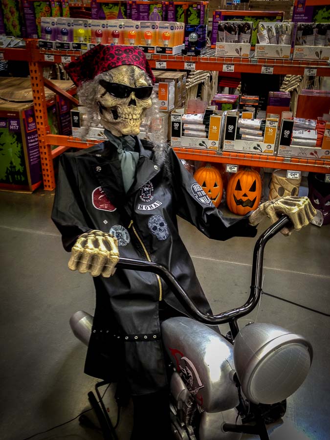 Bikers, even those no longer among us seem to like Halloween.