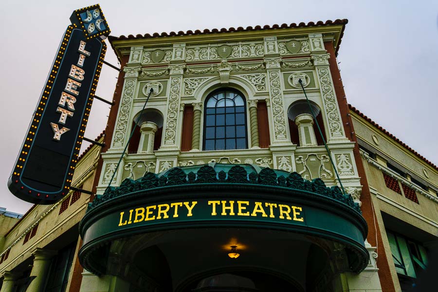 Exterior facade of the Liberty Theater