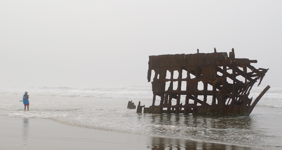 People can get very close to the remnants of the Peter Iredale