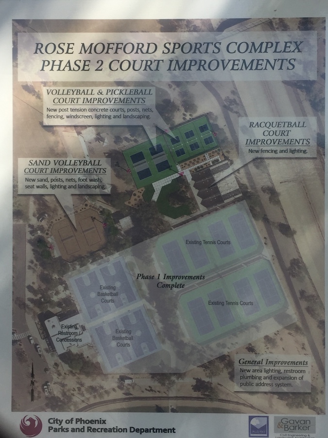 Pickleball Sign at Rose Mofford Sports Complex