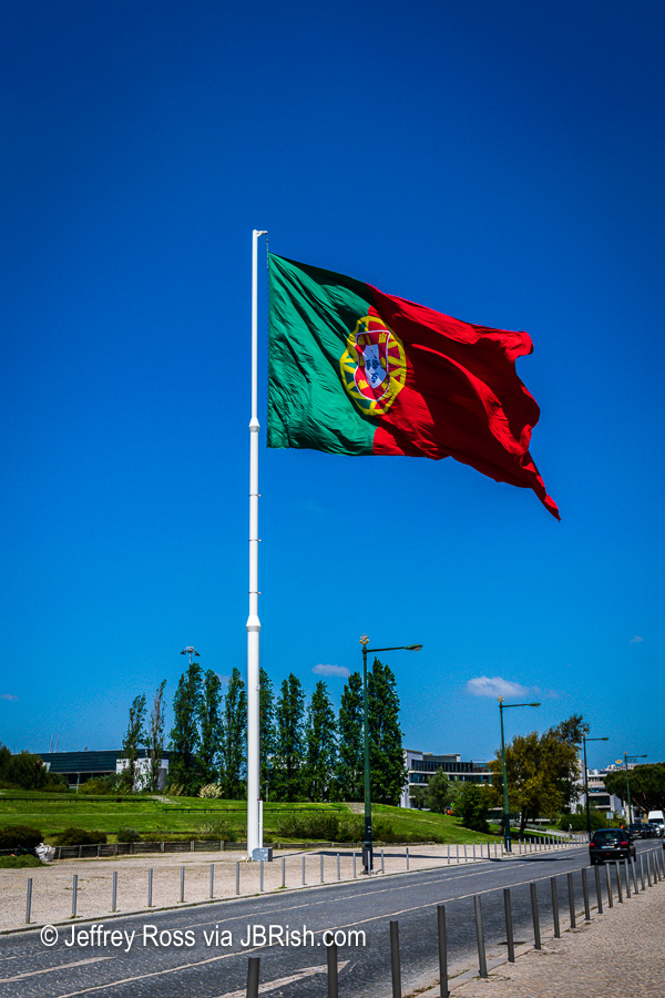 large Portuguese flag