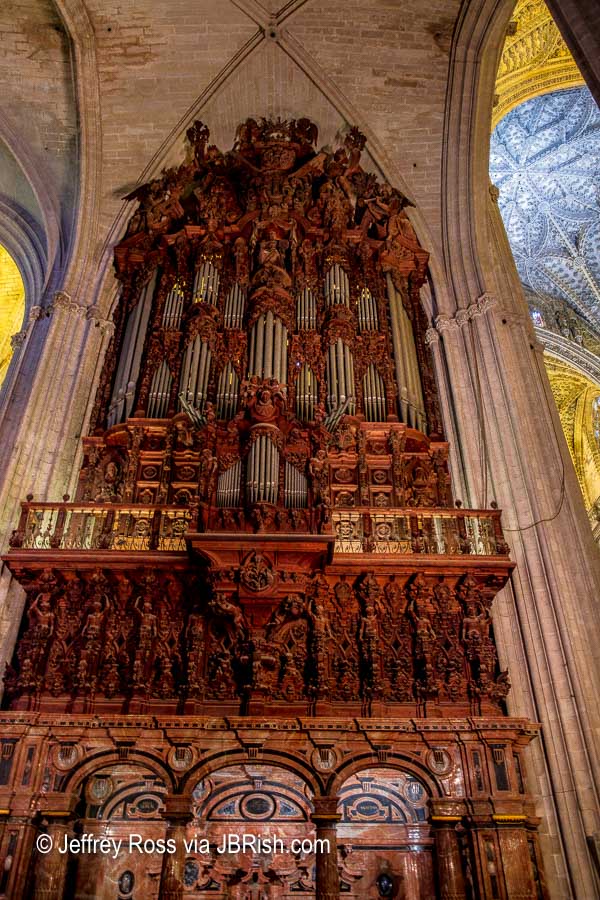 Mahogany organ at the cathedral