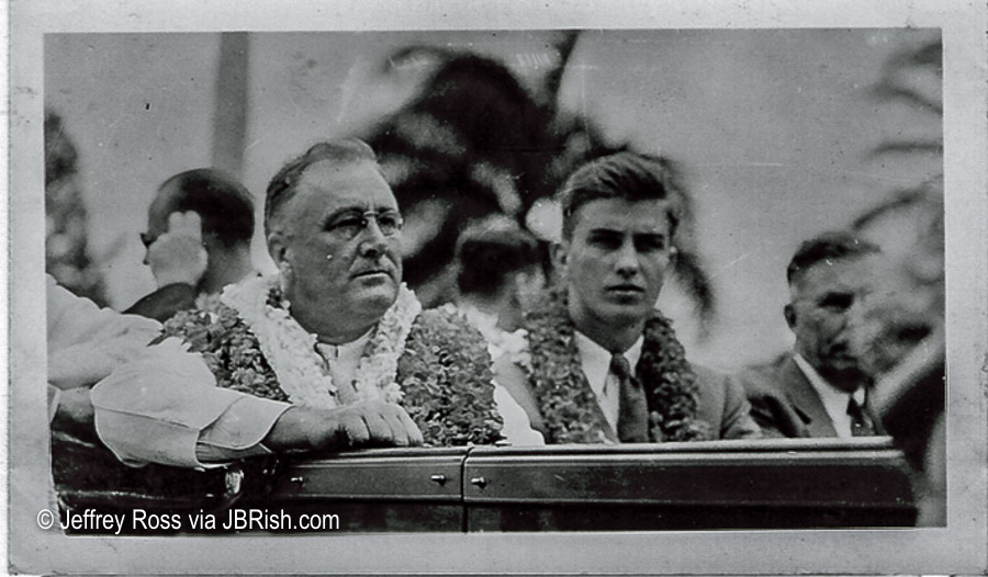 FDR and his son (Probably Franklin Delano Roosevelt Jr.) visit Hawaii - 1934