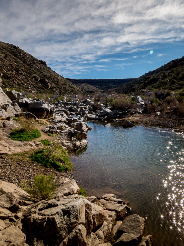 More river and boulders of the Agua Fria