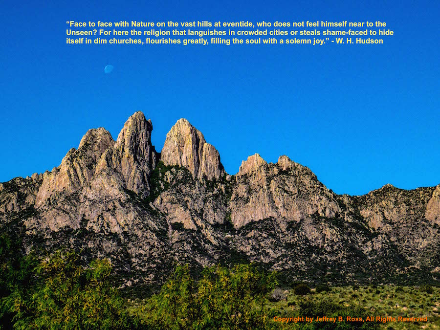 W. H. Hudson quote about nature filling the soul