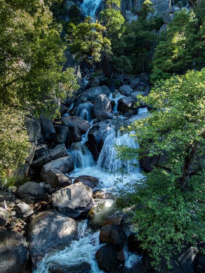 Waterfalls leading to Cascade Creek