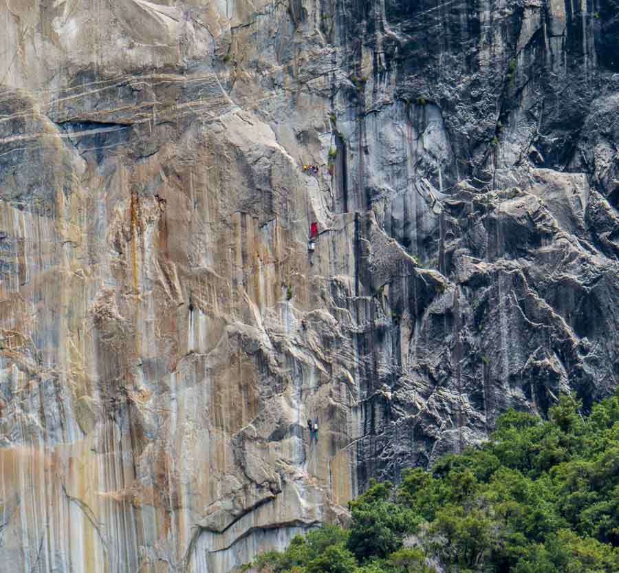 Rock climbers on El Capitan