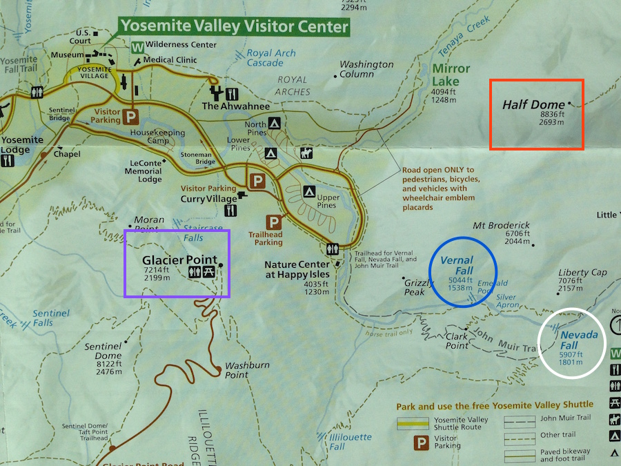 Map of Glacier Point
