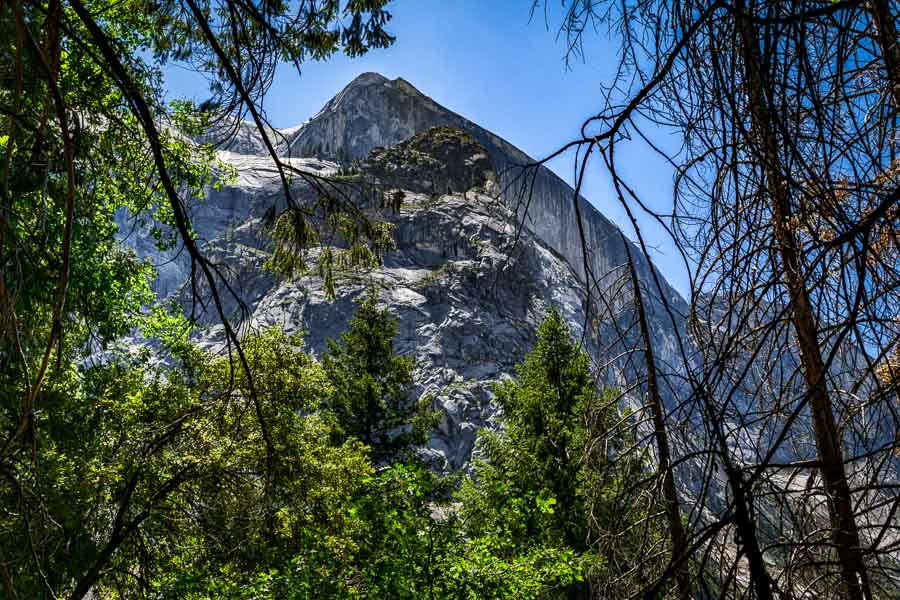 Half Dome seen from Mirror Lake