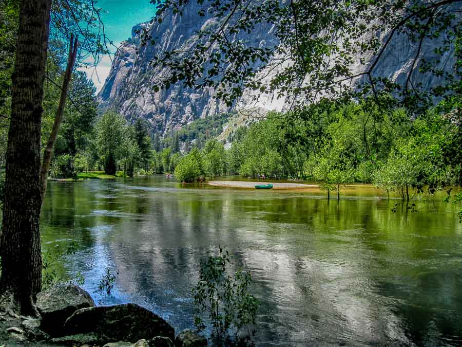 A Calm area of the Merced River