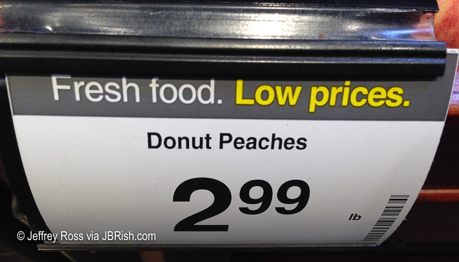 donut peach sign