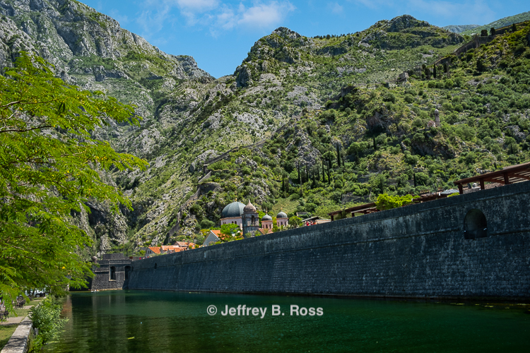 The Skurda River along the walls of Kotor