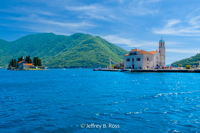the two islands off the coast of Perast