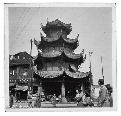 A scene in Chungking, China circa 1944